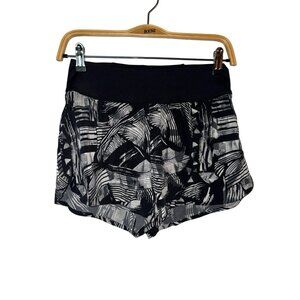 Title Nine Patterned Lined Athletic Shorts Recycled Polyester Blend Size XS